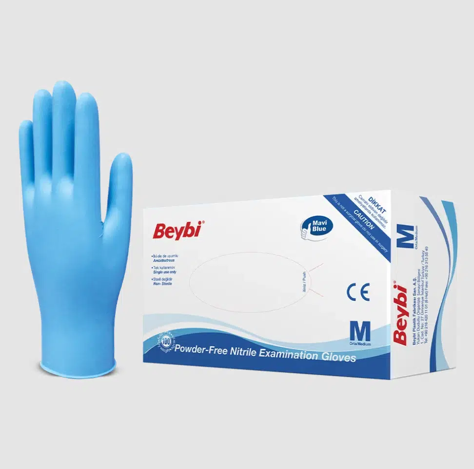 BEYBİ PUDRASIZ NİTRİL ELDİVEN BEDEN - M